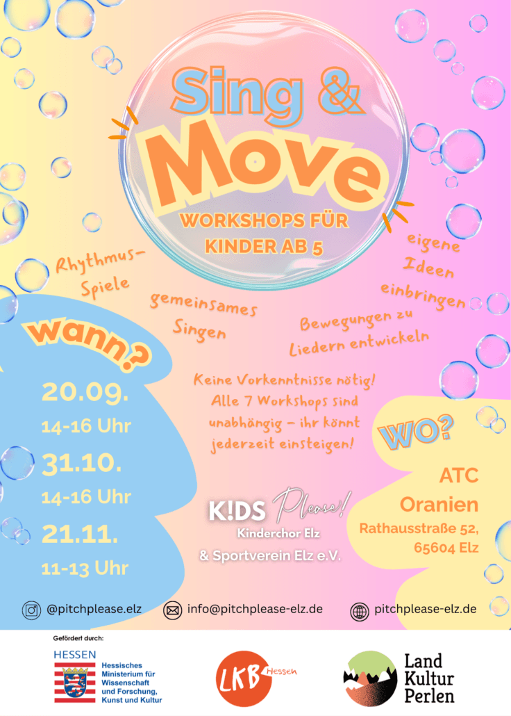 NEU Kinderchor Plakat Pitch Please A4